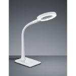 Lampe de bureau led à poser, loupe