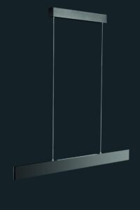 Suspension LED JUSTUS noir brossé