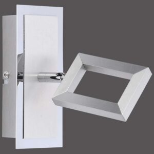 Spot ruban LED nickel satiné et chrome