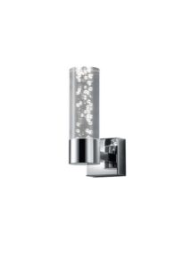 Applique salle de bain LED chrome/acrylique