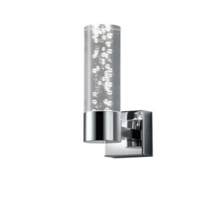 Applique salle de bain LED chrome/acrylique
