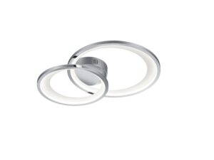 Plafonnier LED chrome/argent