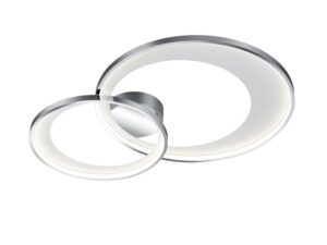 Plafonnier LED chrome/argent