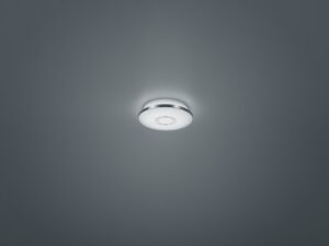 Plafonnier LED chrome/acrylique effet étoilé