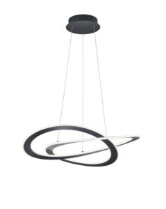 Suspension LED métal anthracite