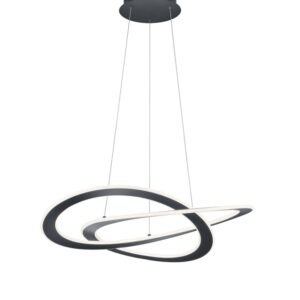 Suspension LED métal anthracite