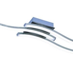 Plafonnier LED nickel/acrylique