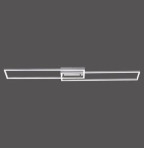 Plafonnier LED nickel/acrylique