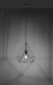 Suspension métal noir