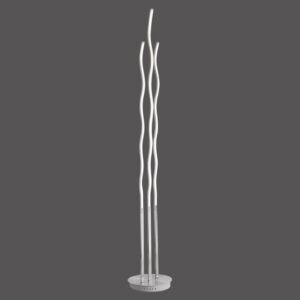 Lampadaire LED nickel/acrylique