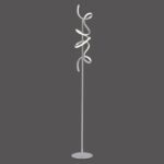 Lampadaire LED nickel/acrylique