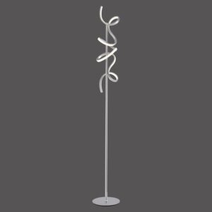 Lampadaire LED nickel/acrylique