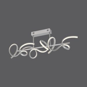 Plafonnier LED noir/acrylique