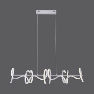 Suspension LED nickel/acrylique