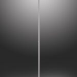 Lampadaire LED nickel