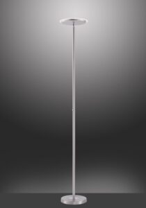Lampadaire LED nickel