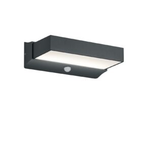 Applique extérieure LED à détection anthracite