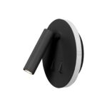 Applique liseuse LED double métal noir