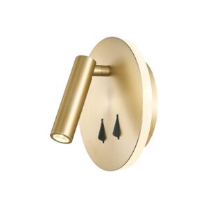 Applique liseuse LED double métal doré