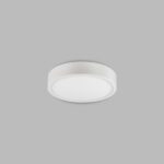 Plafonnier rond LED métal blanc