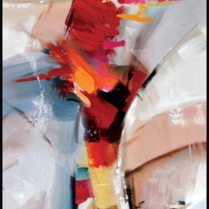 Toile peinte encadrée 150x50