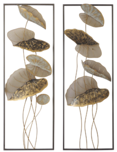 Set 2 décorations murales 31x90