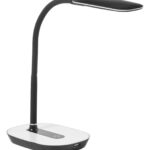 Lampe de bureau LED noire et blanche