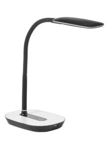 Lampe de bureau LED noire et blanche