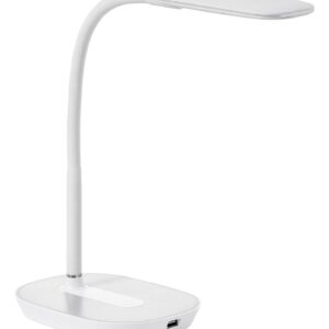Lampe de bureau LED grise et blanche