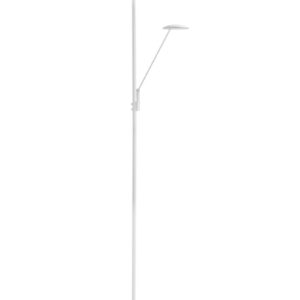 Lampadaire LED avec liseuse décor blanc