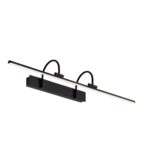 Applique de tableau LED métal décor noir