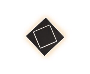 Applique/Plafonnier LED métal noir