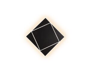 Applique/Plafonnier LED métal noir