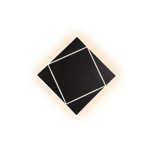 Applique/Plafonnier LED métal noir