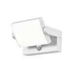 Projecteur LED à détection aluminium blanc
