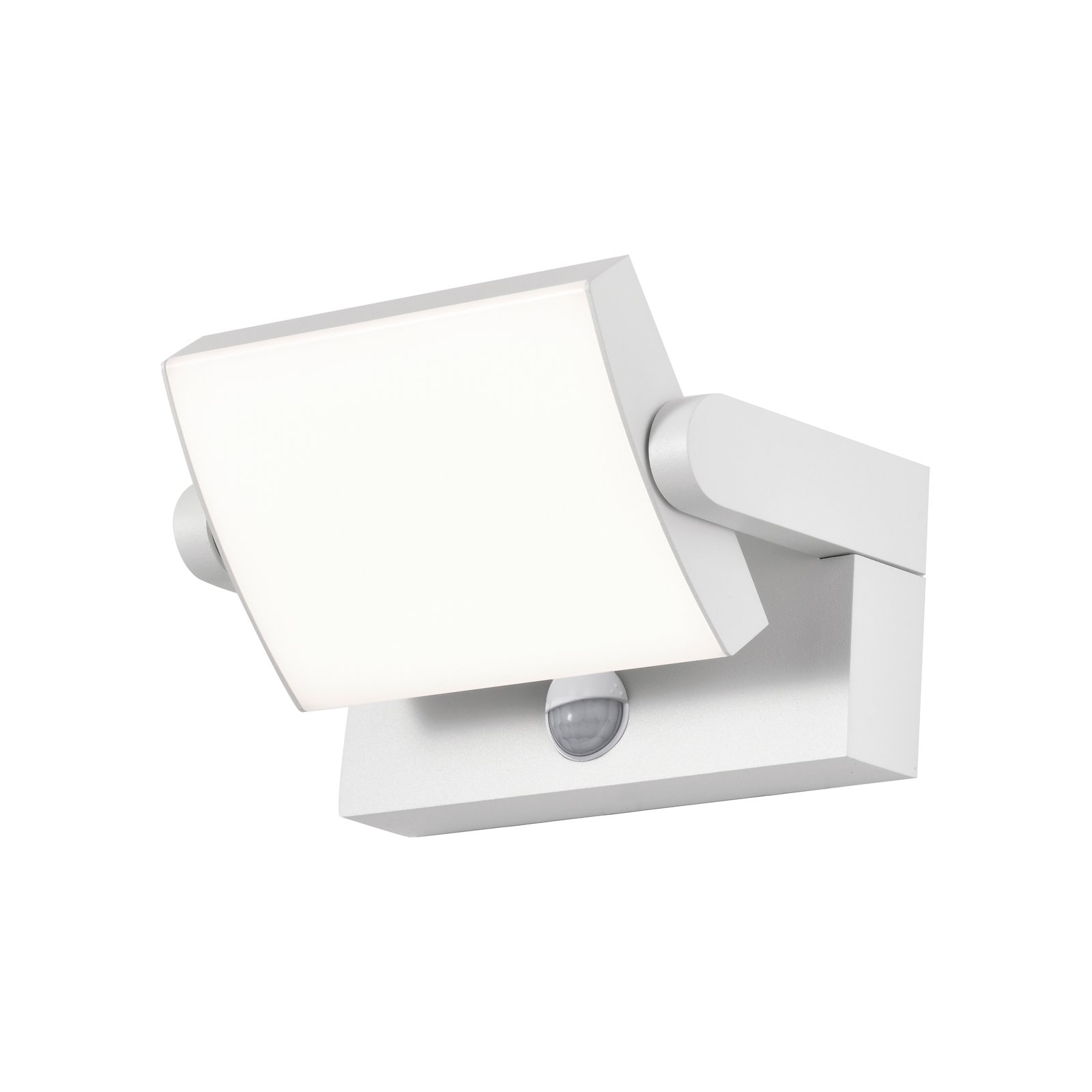 Projecteur LED à détection aluminium blanc