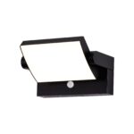 Projecteur LED à détection aluminium noir