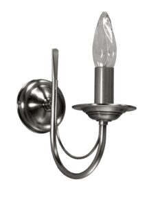 Applique CHATELET 1 lumière laiton massif nickel