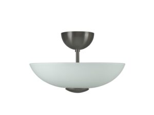 Plafonnier MERCURE 2 lumières laiton massif graphite