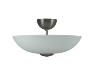 Plafonnier MERCURE 2 lumières laiton massif graphite