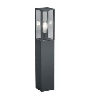 Borne extérieure anthracite verre clair