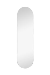 Miroir en pied métal argenté 150x40 cm