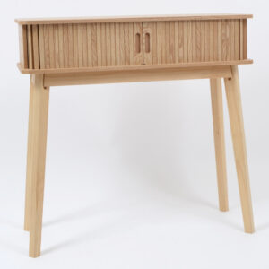 Meuble console finition bois naturel