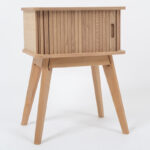 Meuble de chevet finition bois naturel