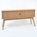 Meuble TV finition bois naturel