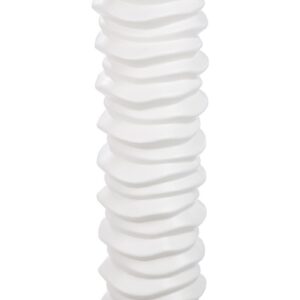 Vase cylindrique céramique blanc