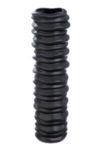 Vase cylindrique céramique noir