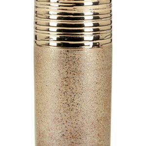 Vase céramique décor doré Ht 25 cm