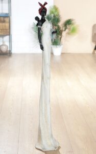 Statue résine africaine Ht 104 cm