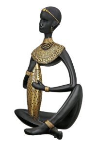Statue résine africaine Ht 104 cm